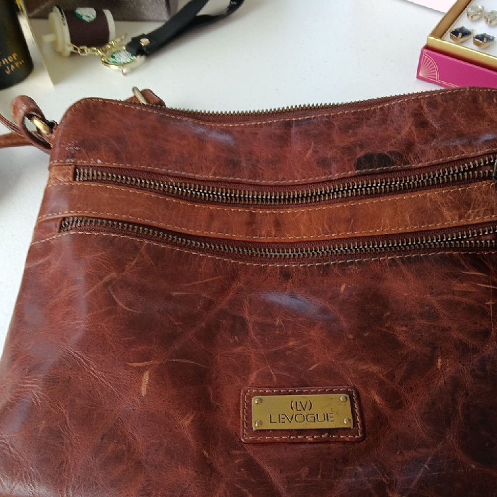 Brown Leather Men's Bag